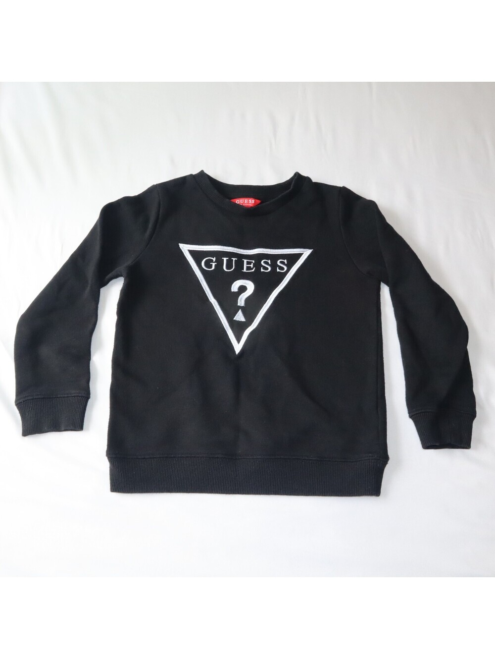 Guess Boys Sweatshirt Logo Graphic Size 6 Black